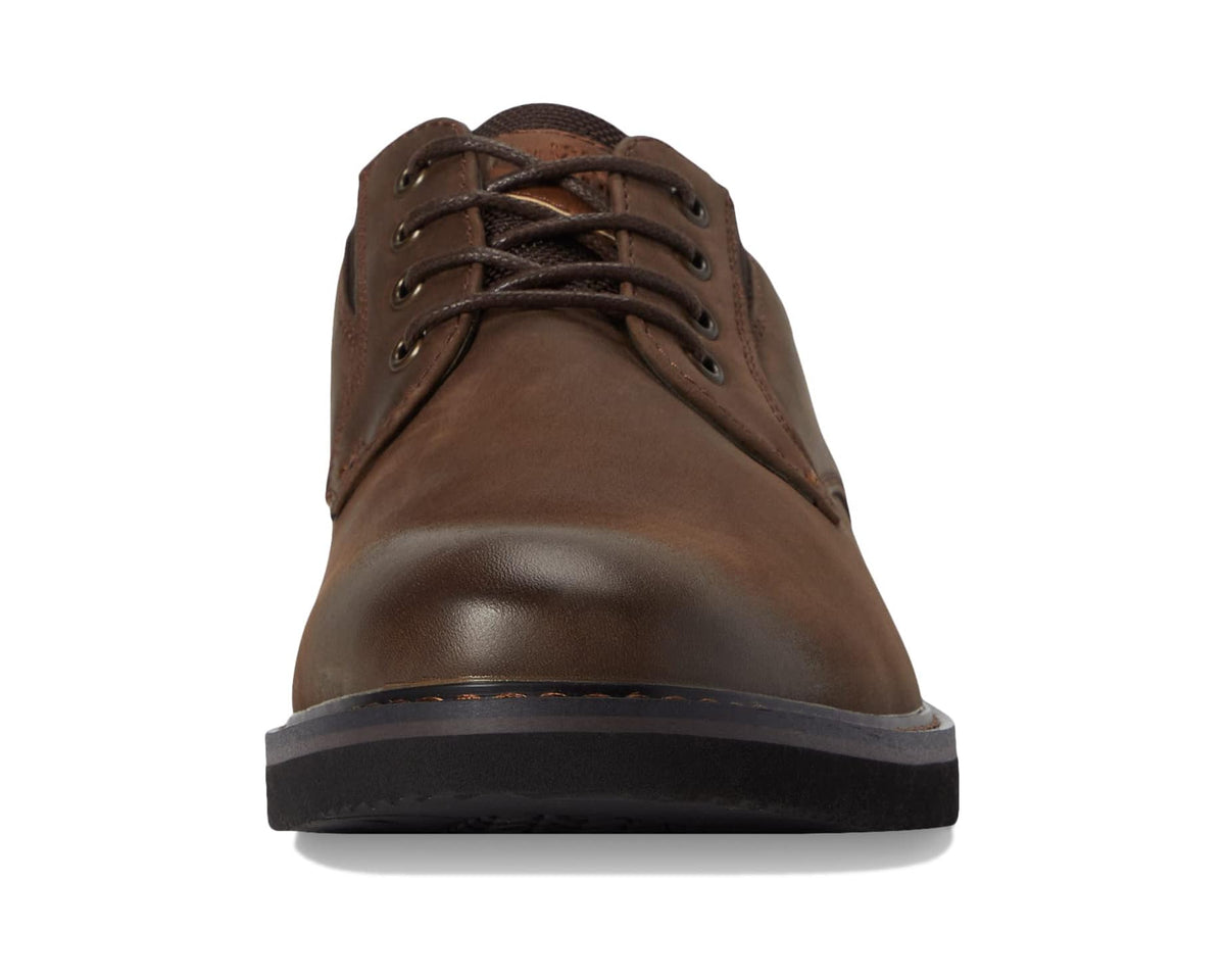 Men's Nunn Bush Denali Plain Toe Oxford Brown Crazy Horse - Eurostride