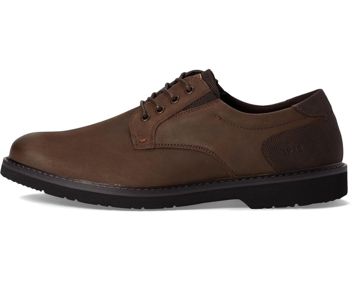 Men's Nunn Bush Denali Plain Toe Oxford Brown Crazy Horse - Eurostride