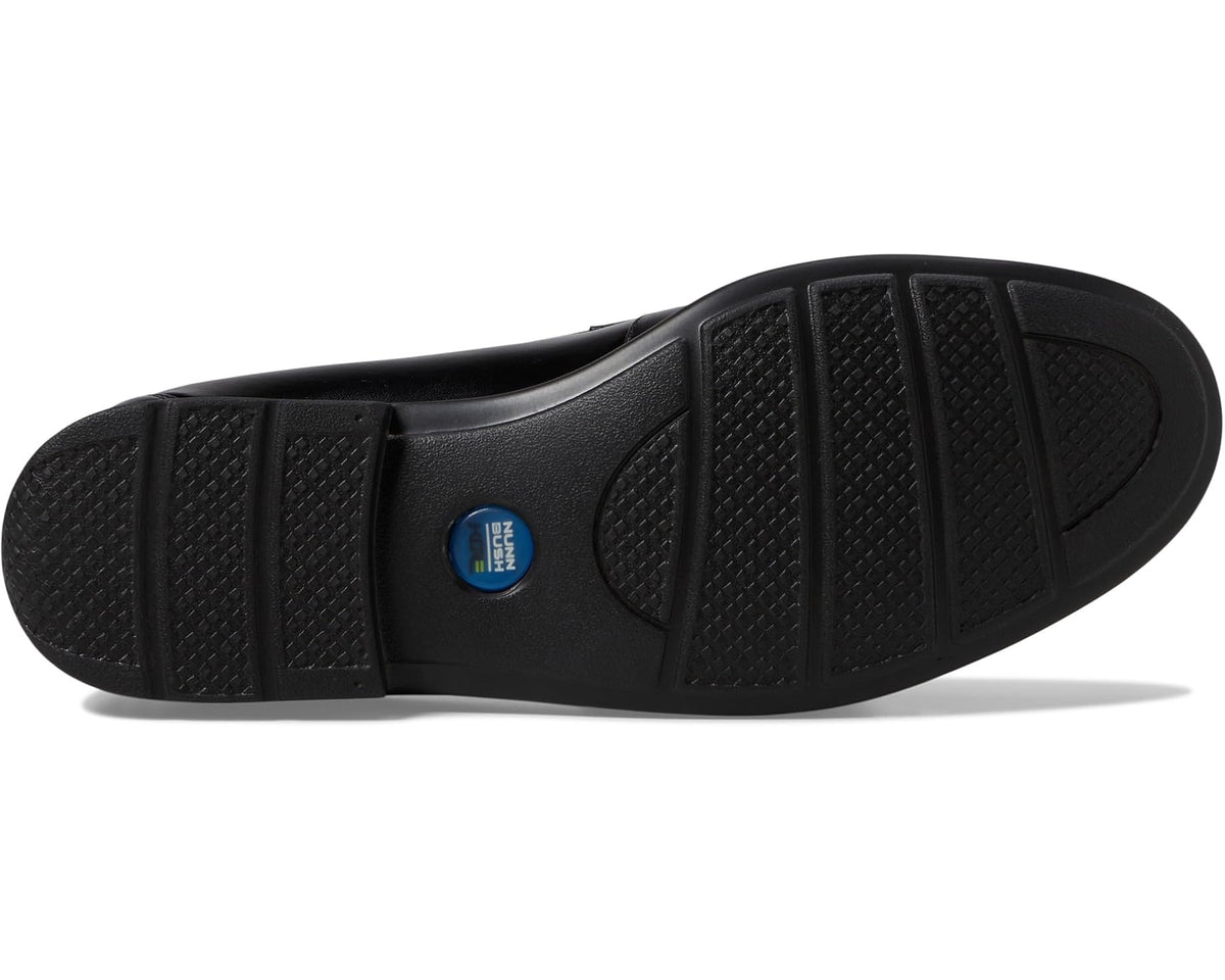 Men's Nunn Bush Drexel Moc Toe Penny Loafer with KORE Walking Comfort Technology Black - Eurostride