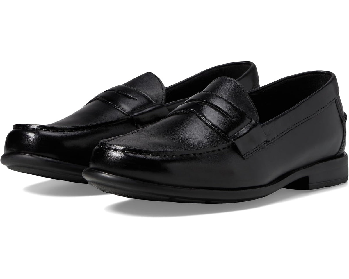Men's Nunn Bush Drexel Moc Toe Penny Loafer with KORE Walking Comfort Technology Black - Eurostride