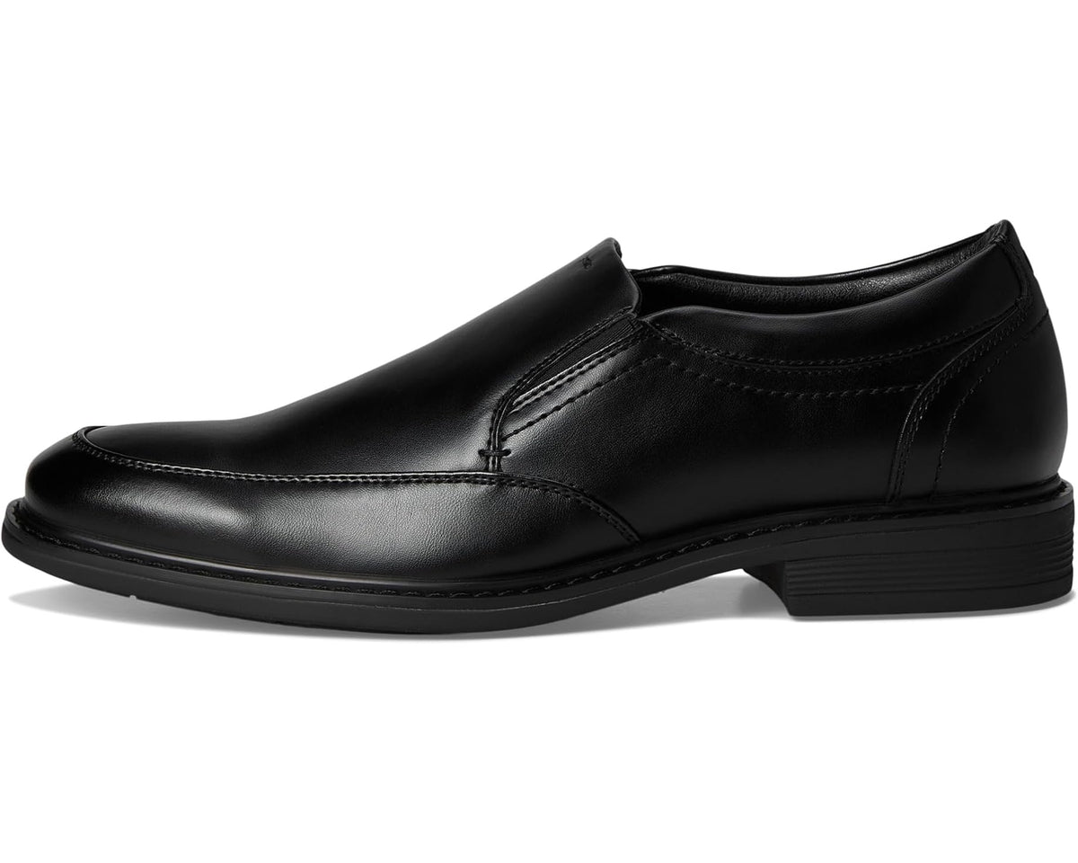 Men's Nunn Bush Jarvis Moccasin Toe Slip-On Dress Casual Business Loafers Black - Eurostride