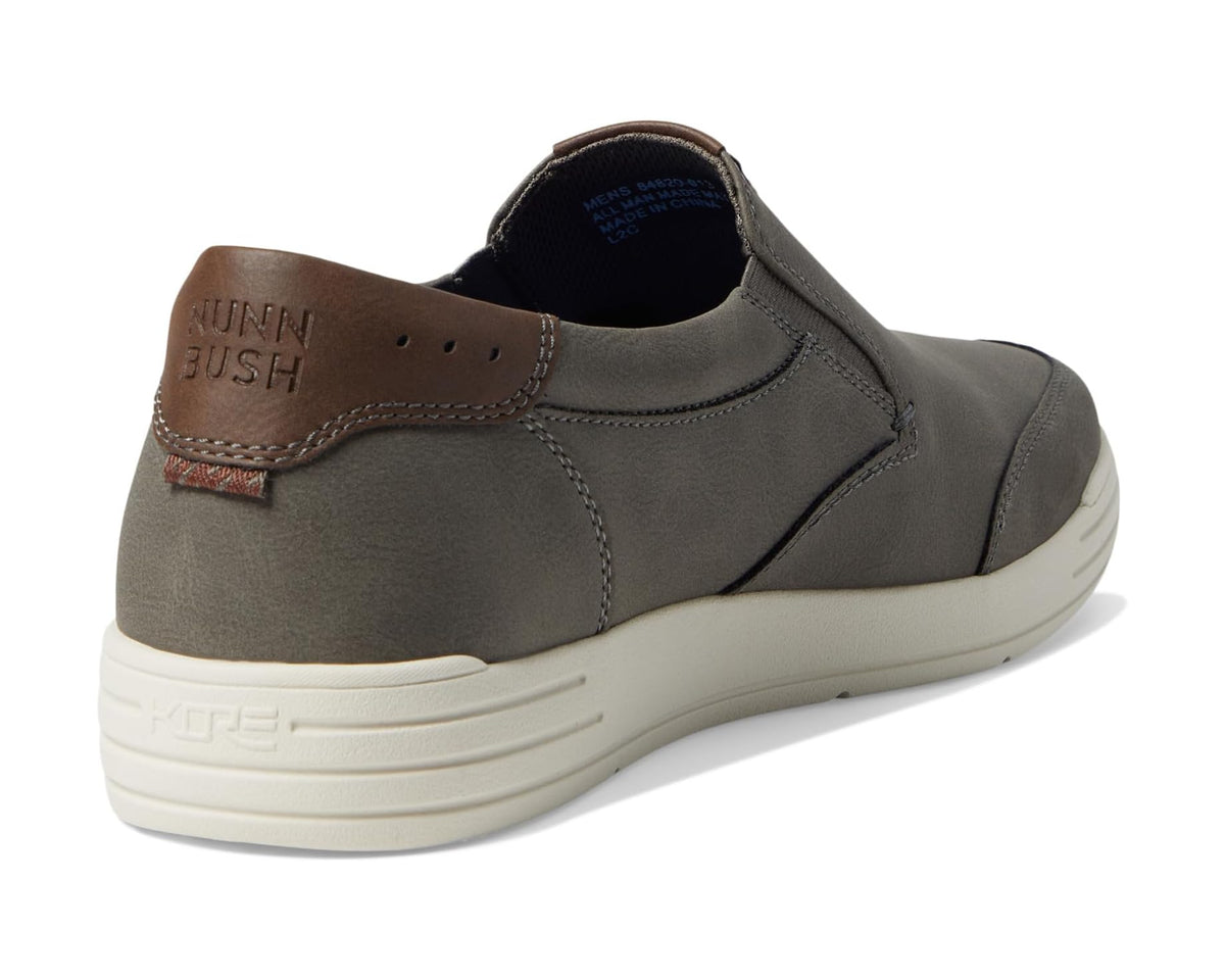 Men's Nunn Bush Kore City Walk Moc Toe Slip-On Charcoal - Eurostride