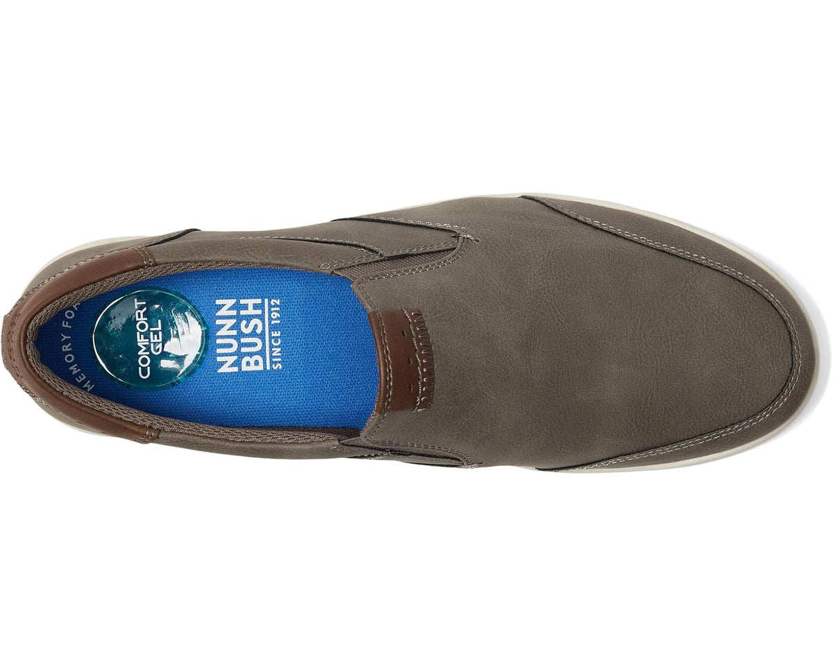 Men's Nunn Bush Kore City Walk Moc Toe Slip-On Charcoal - Eurostride