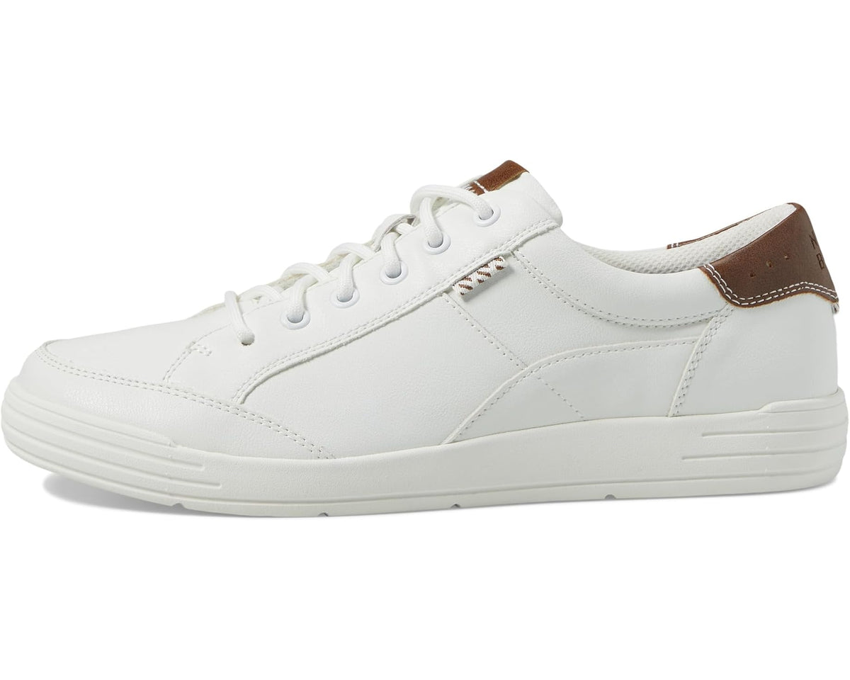 Men's Nunn Bush Kore City Walk Oxford Athletic Style Sneaker Lace Up White - Eurostride
