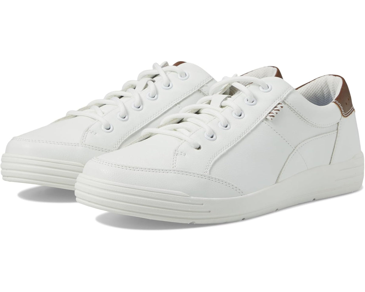 Men's Nunn Bush Kore City Walk Oxford Athletic Style Sneaker Lace Up White - Eurostride