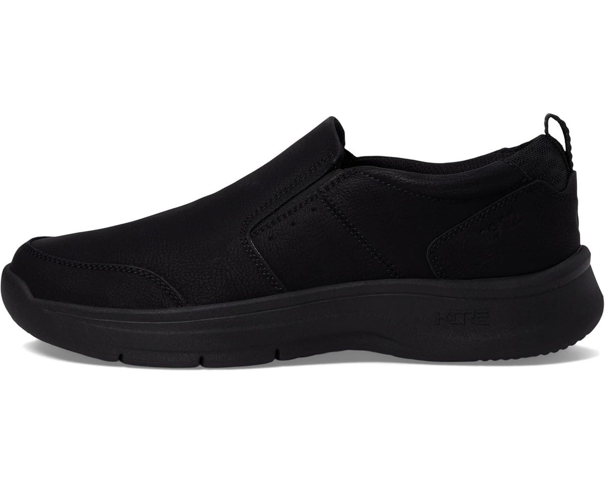 Men's Nunn Bush Kore Elevate Moccasin Toe Slip-On Lightweight Loafer Black - Eurostride
