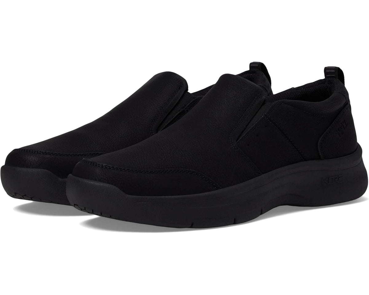 Men's Nunn Bush Kore Elevate Moccasin Toe Slip-On Lightweight Loafer Black - Eurostride