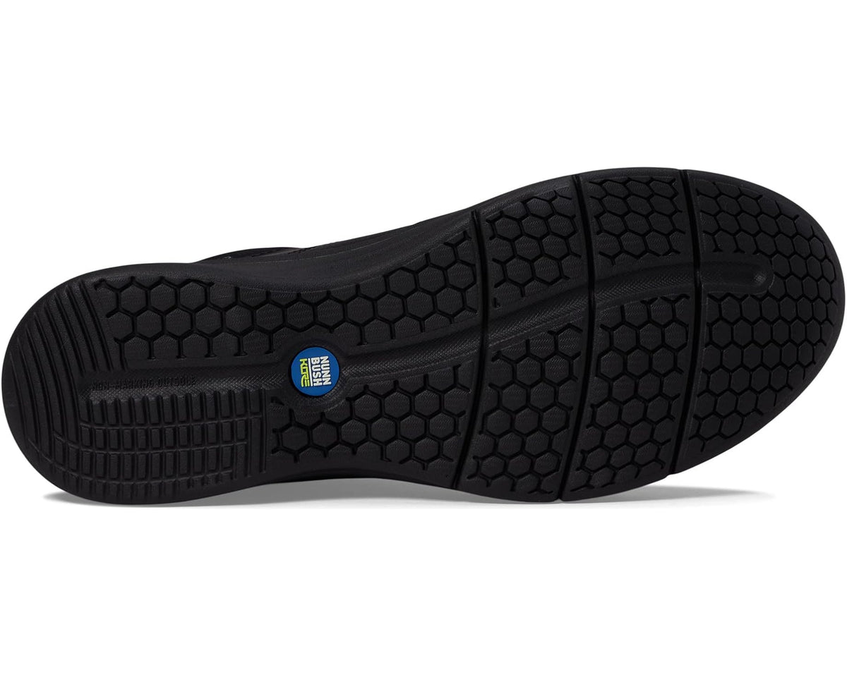 Men's Nunn Bush Kore Elevate Moccasin Toe Slip-On Lightweight Loafer Black - Eurostride