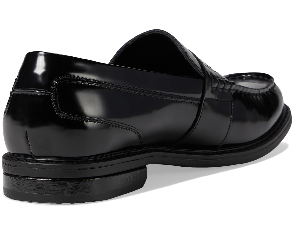 Men's Nunn Bush Lincoln Penny Loafer Black Polished - Eurostride