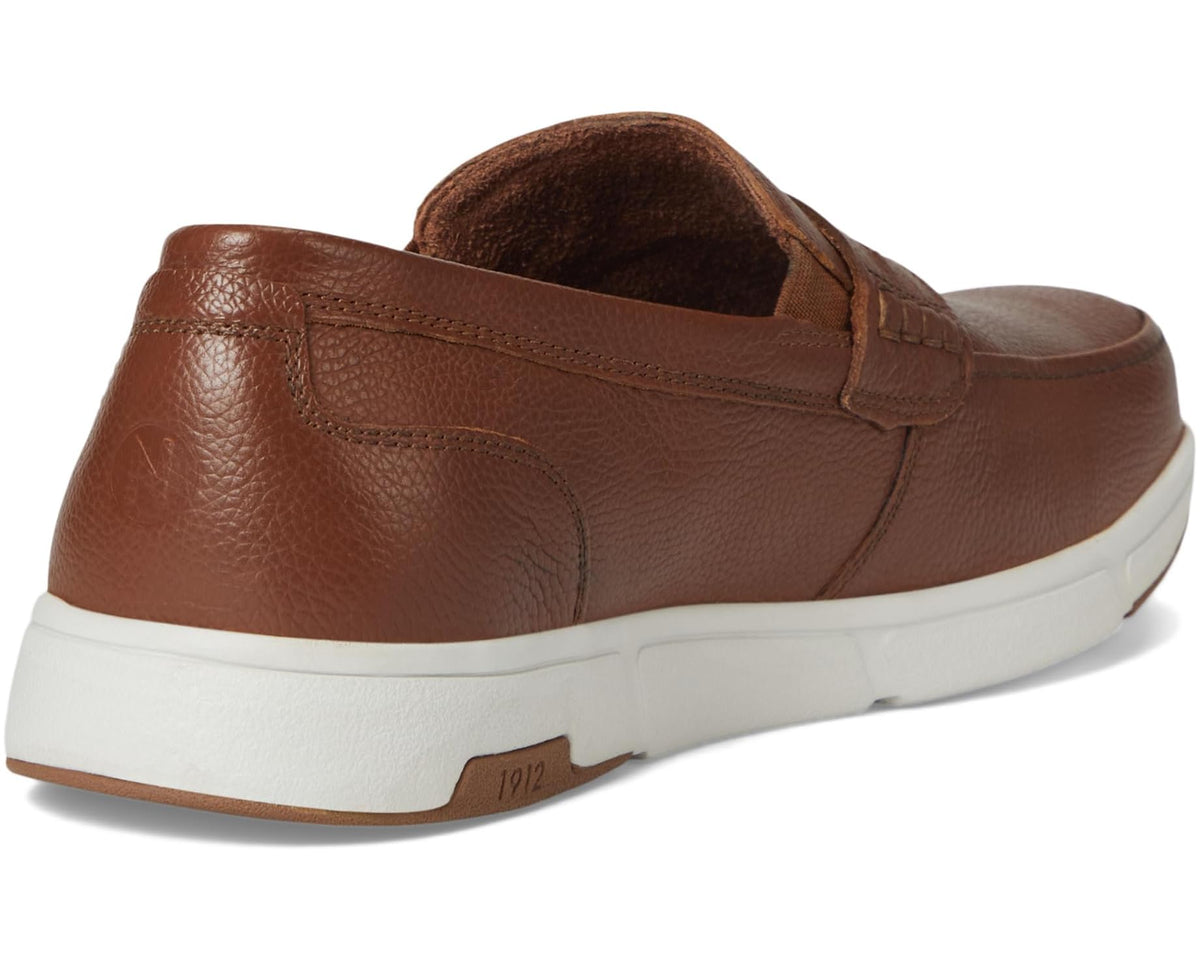 Men's Nunn Bush Luca Moccasin Toe Penny Loafer Lightweight Comfortable Slip-On Cognac - Eurostride