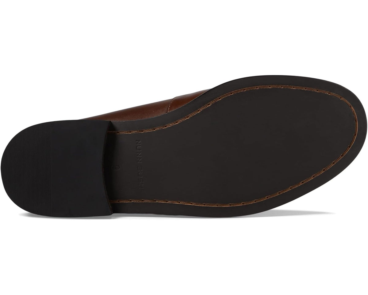 Men's Nunn Bush Noah Beef Roll Penny Loafers Brown - Eurostride