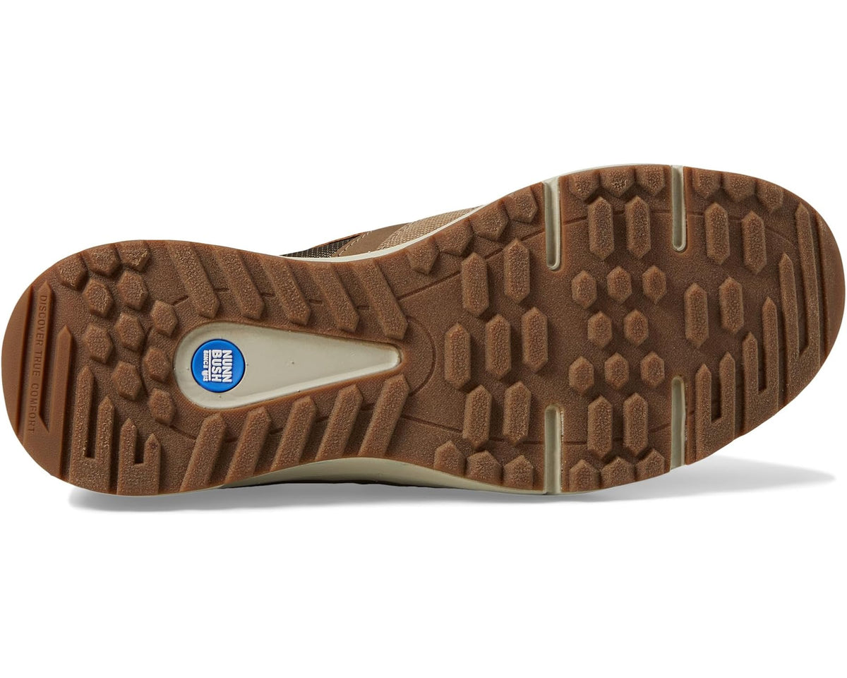 Men's Nunn Bush Sedona Canvas Moccasin Toe Slip-On Comfortable Lightweight Loafer With Memory Foam Stone - Eurostride
