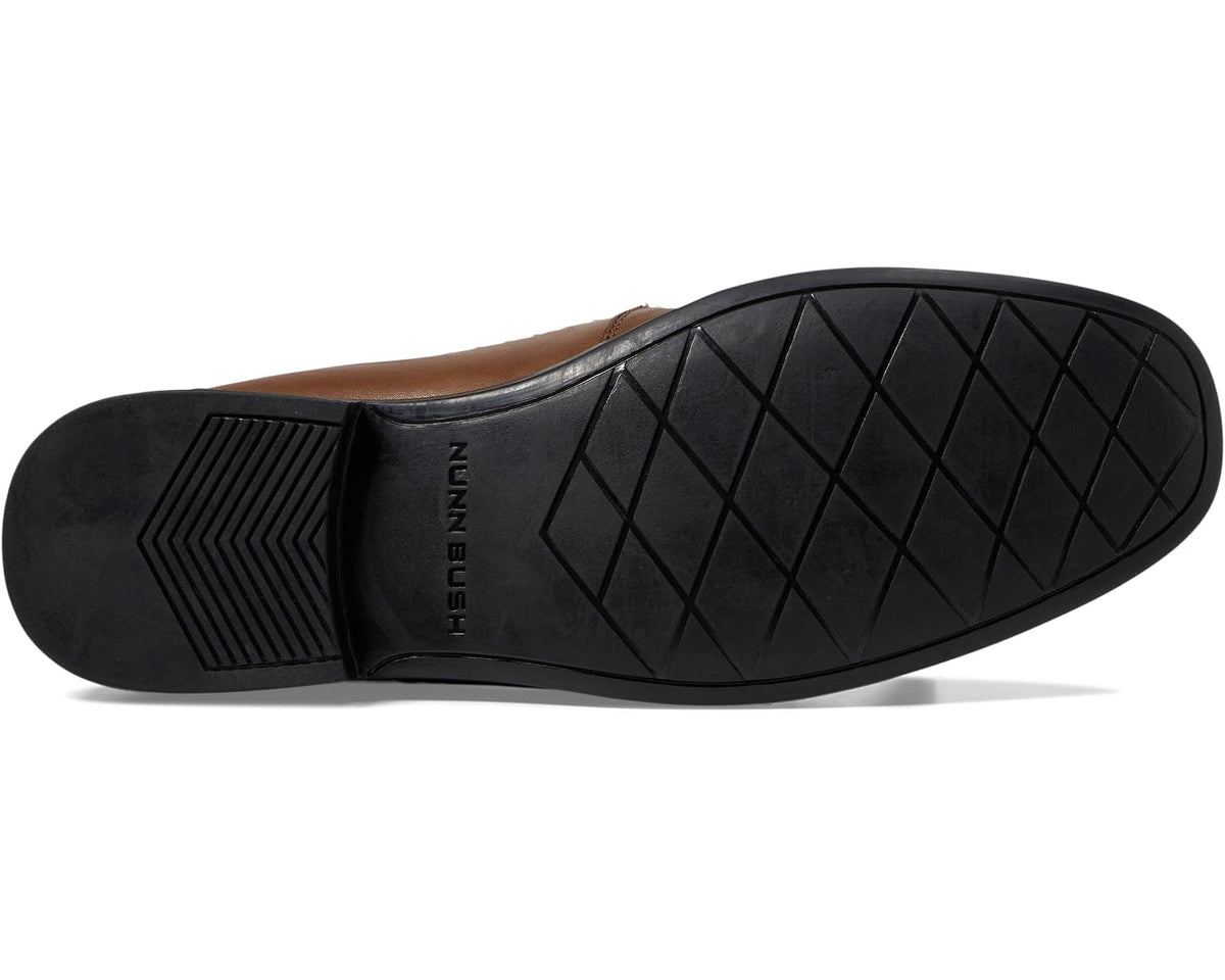 Men's Nunn Bush Strafford Woven Moc Toe Loafer Cognac - Eurostride