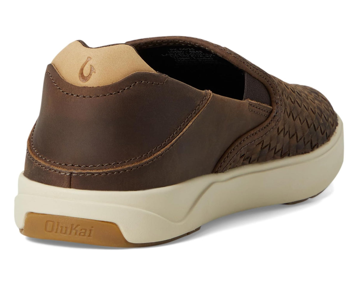 Men's OluKai Lae'ahi Lauhala Dark Java/Dark Java - Eurostride
