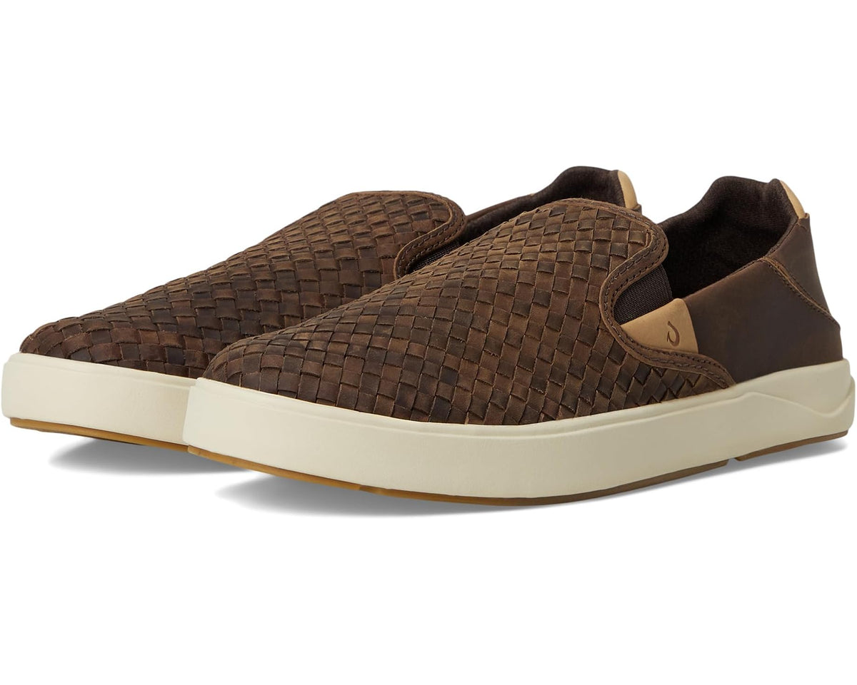 Men's OluKai Lae'ahi Lauhala Dark Java/Dark Java - Eurostride