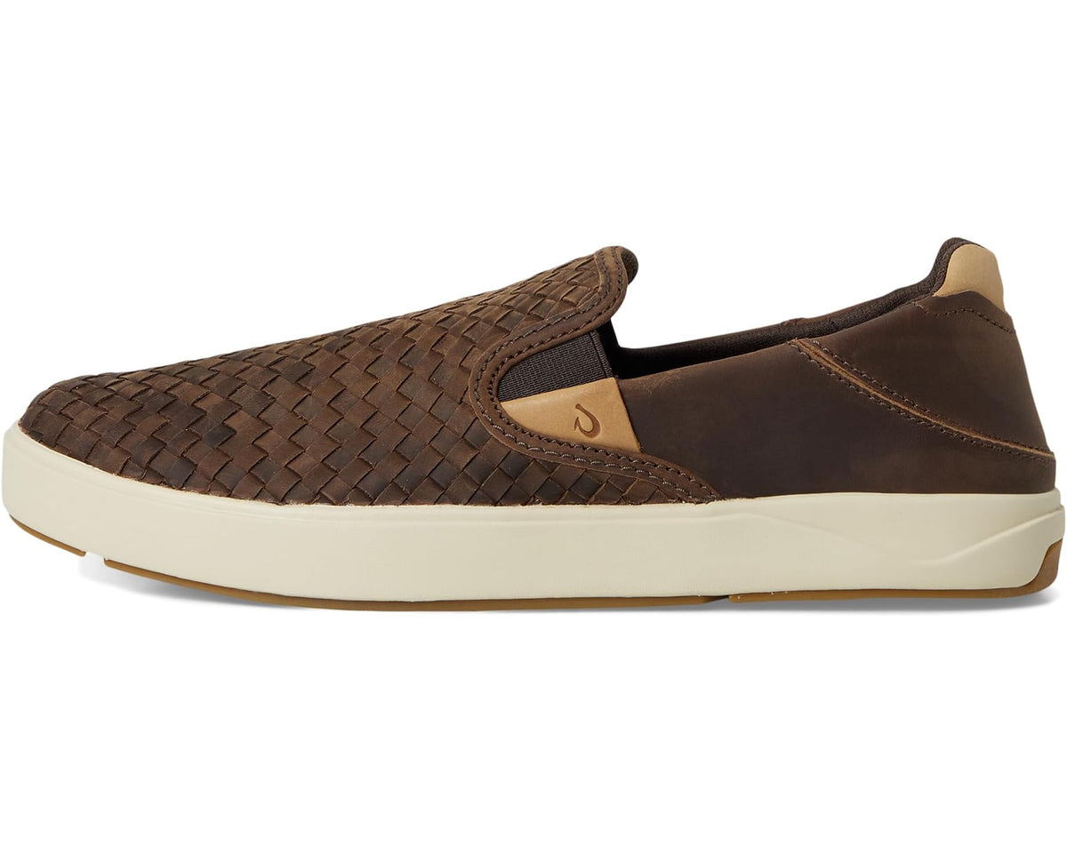 Men's OluKai Lae'ahi Lauhala Dark Java/Dark Java - Eurostride