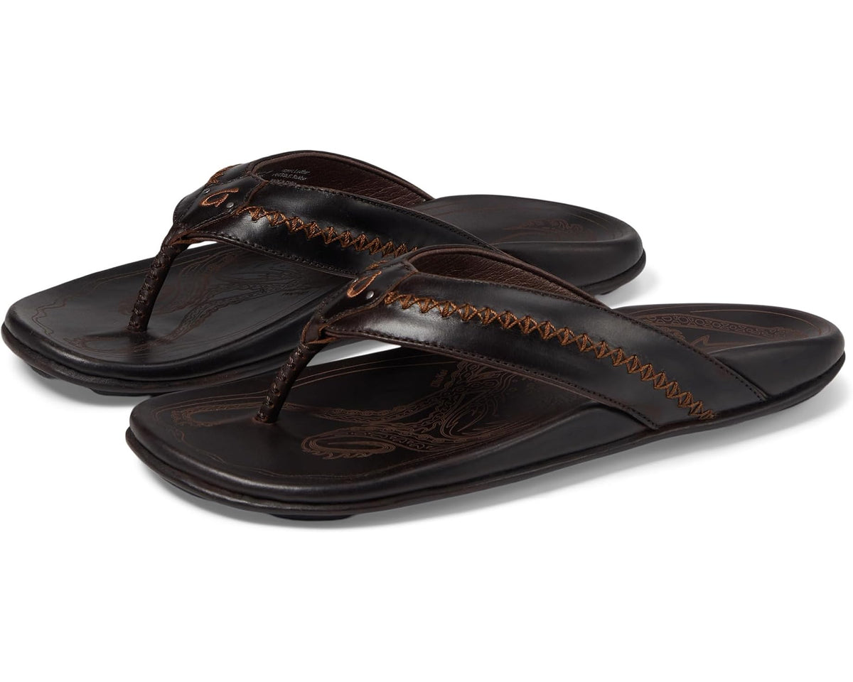 Men's OluKai Mea Ola Dark Java/Dark Java - Eurostride