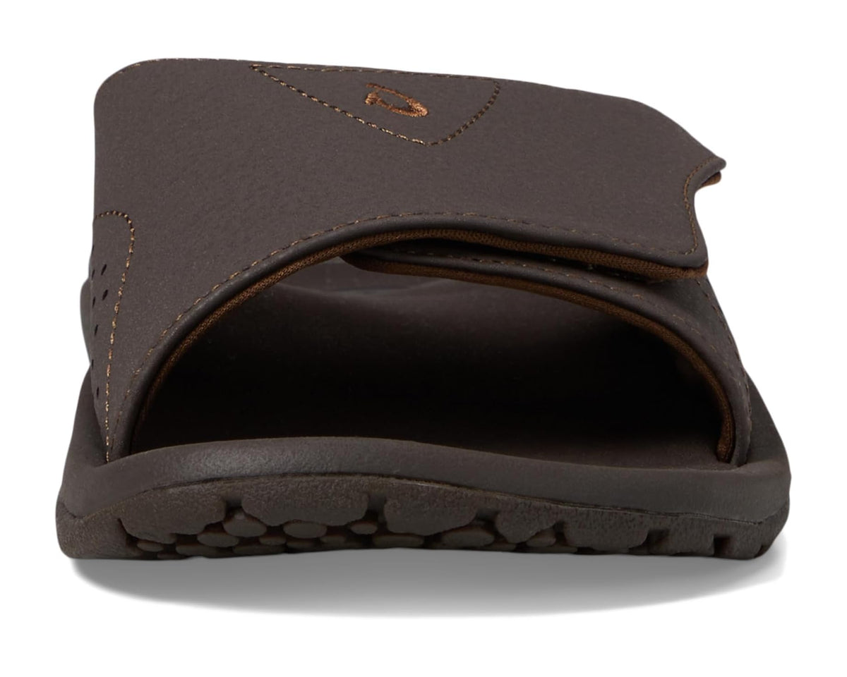 Men's OluKai Nalu Slide Dark Java/Dark Java - Eurostride