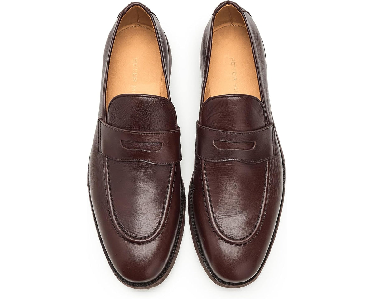 Men's Peter Millar Madison Penny Loafer Chocolate - Eurostride