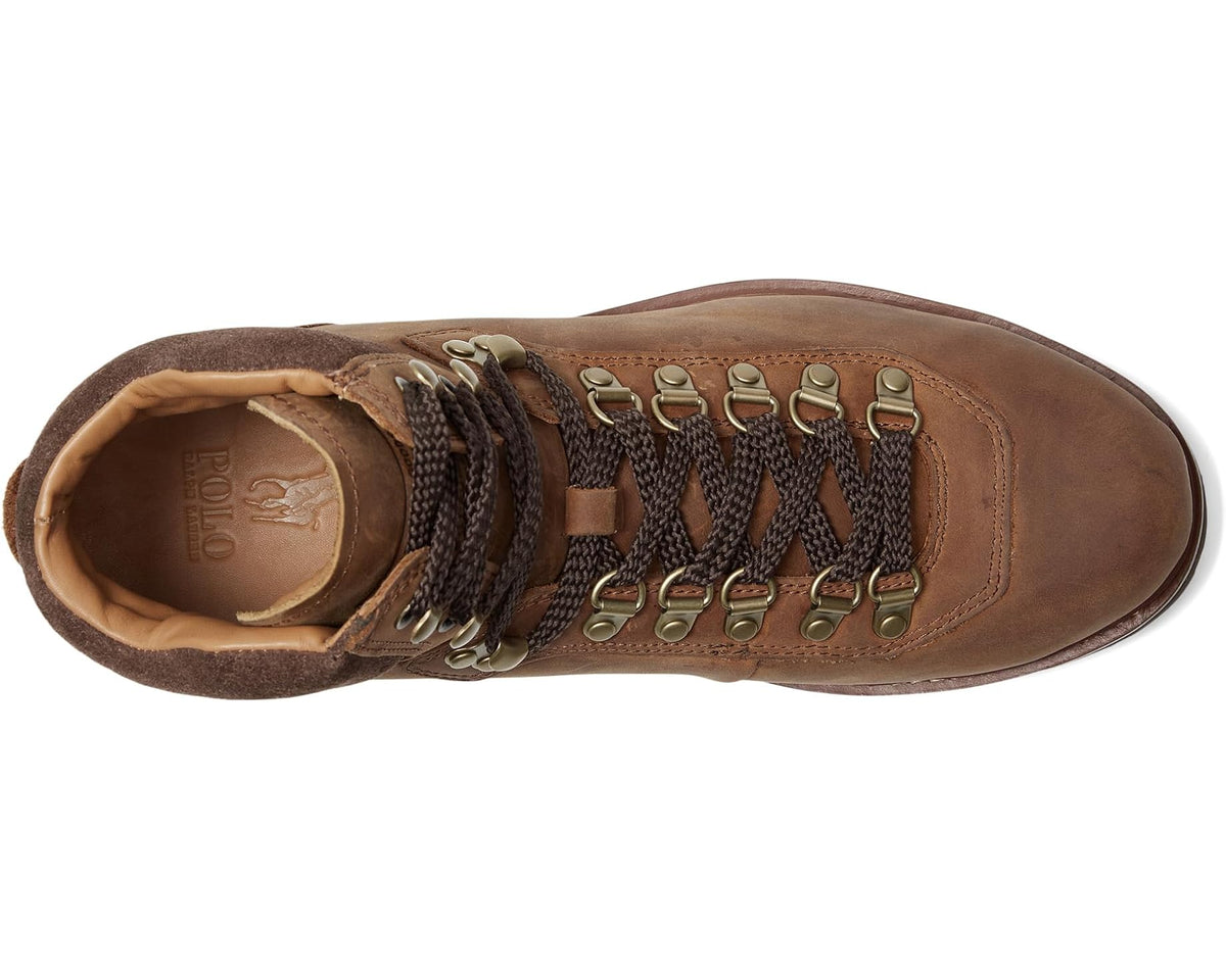 Men's Polo Ralph Lauren Alpine Leather Trail Boots Deep Saddle Tan - Eurostride