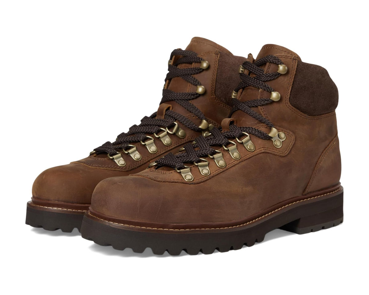 Men's Polo Ralph Lauren Alpine Leather Trail Boots Deep Saddle Tan - Eurostride