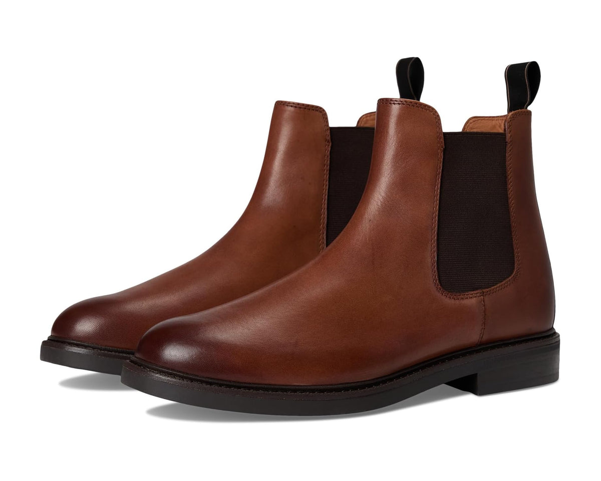 Men's Polo Ralph Lauren Asher Leather Chelsea Boots Tan - Eurostride