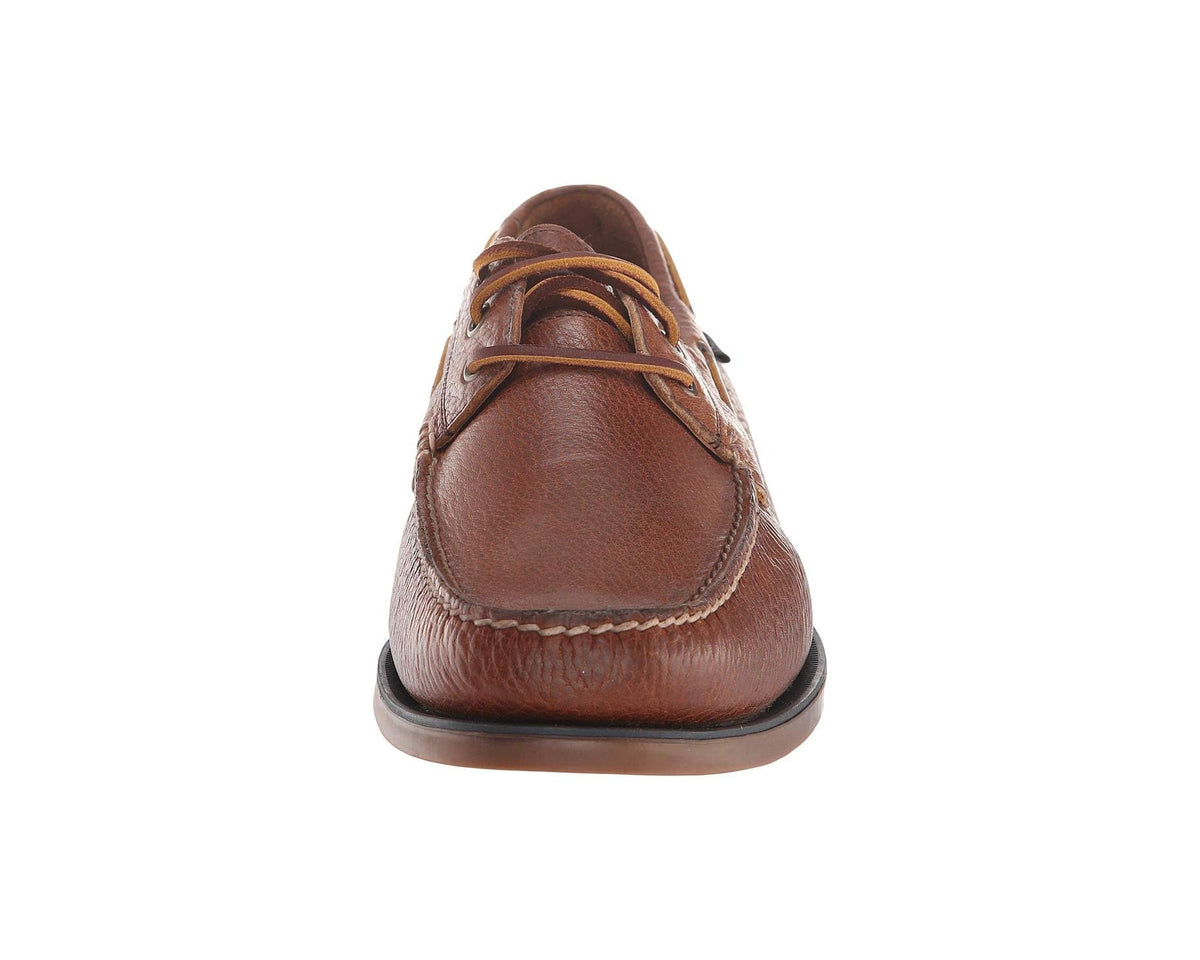 Men's Polo Ralph Lauren Bienne Boat Shoe Tan Oiled Tumbled Leather - Eurostride