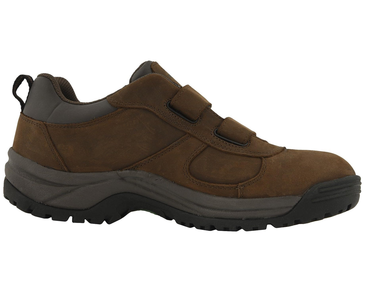 Men's Propet Cliff Walker Low Strap Brown Crazy Horse - Eurostride