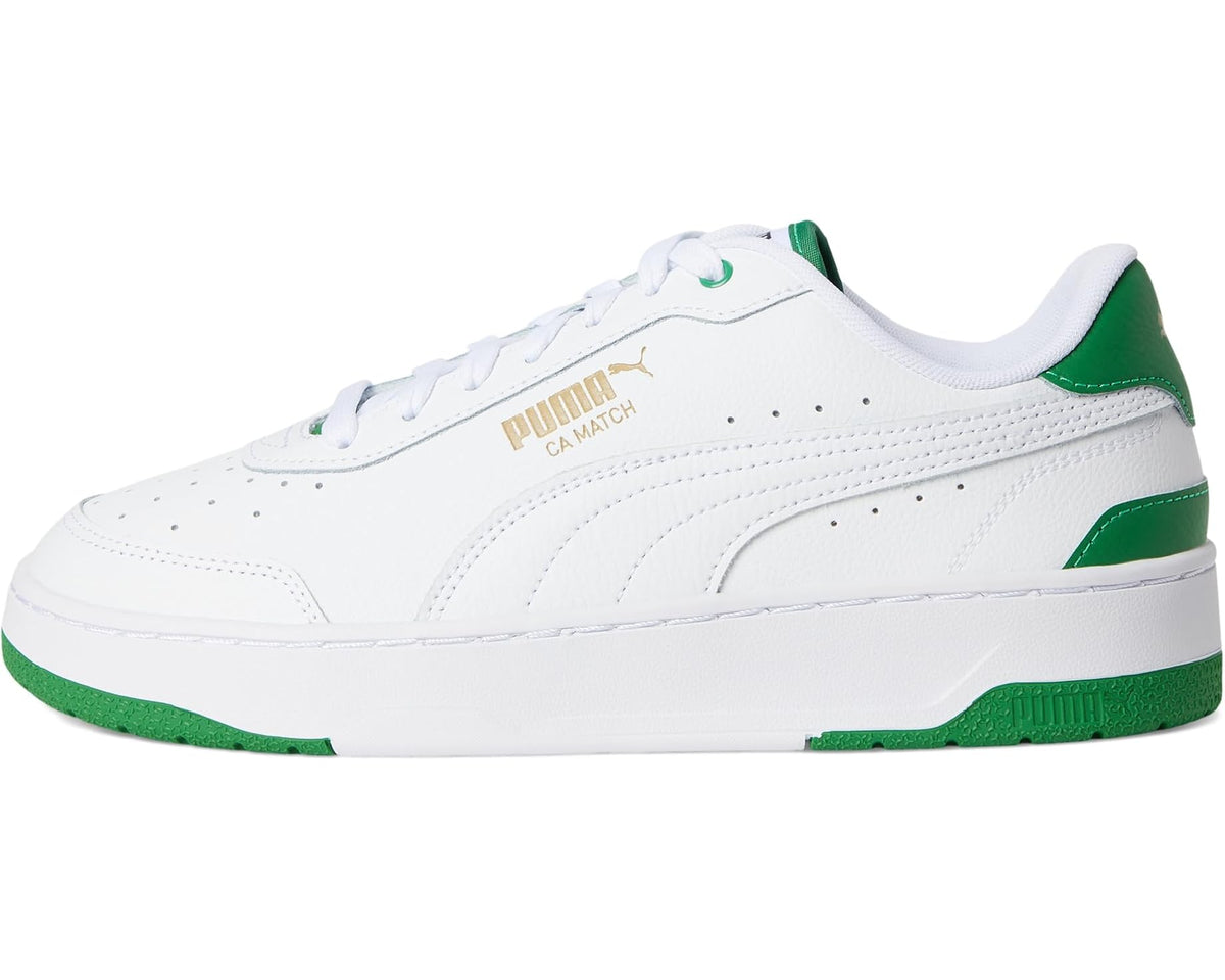 Men's PUMA CA Match Shoes White/Archive Green - Eurostride