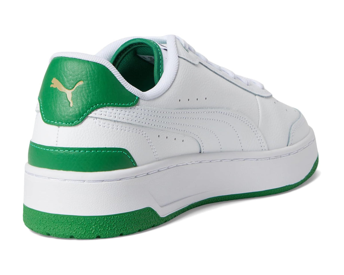 Men's PUMA CA Match Shoes White/Archive Green - Eurostride