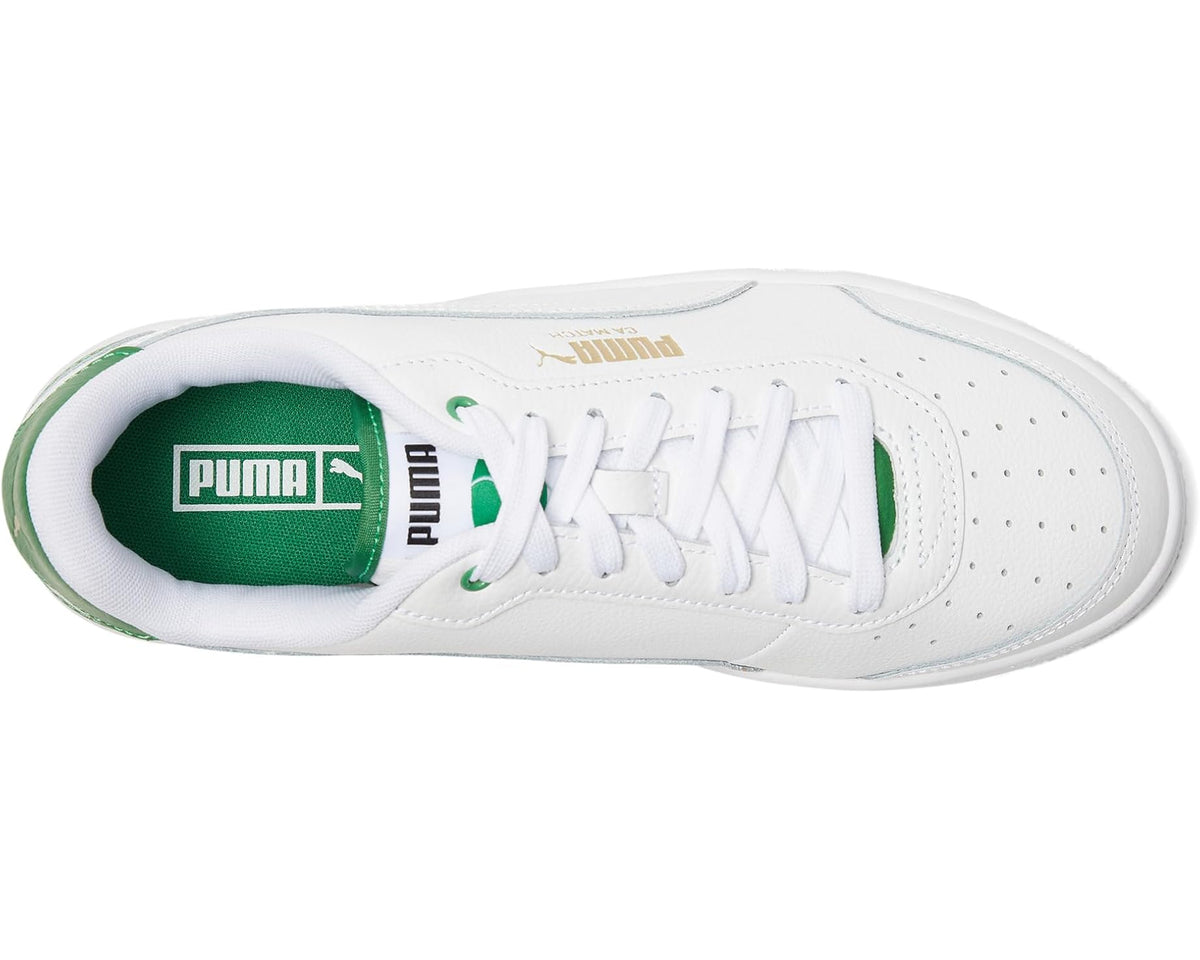 Men's PUMA CA Match Shoes White/Archive Green - Eurostride