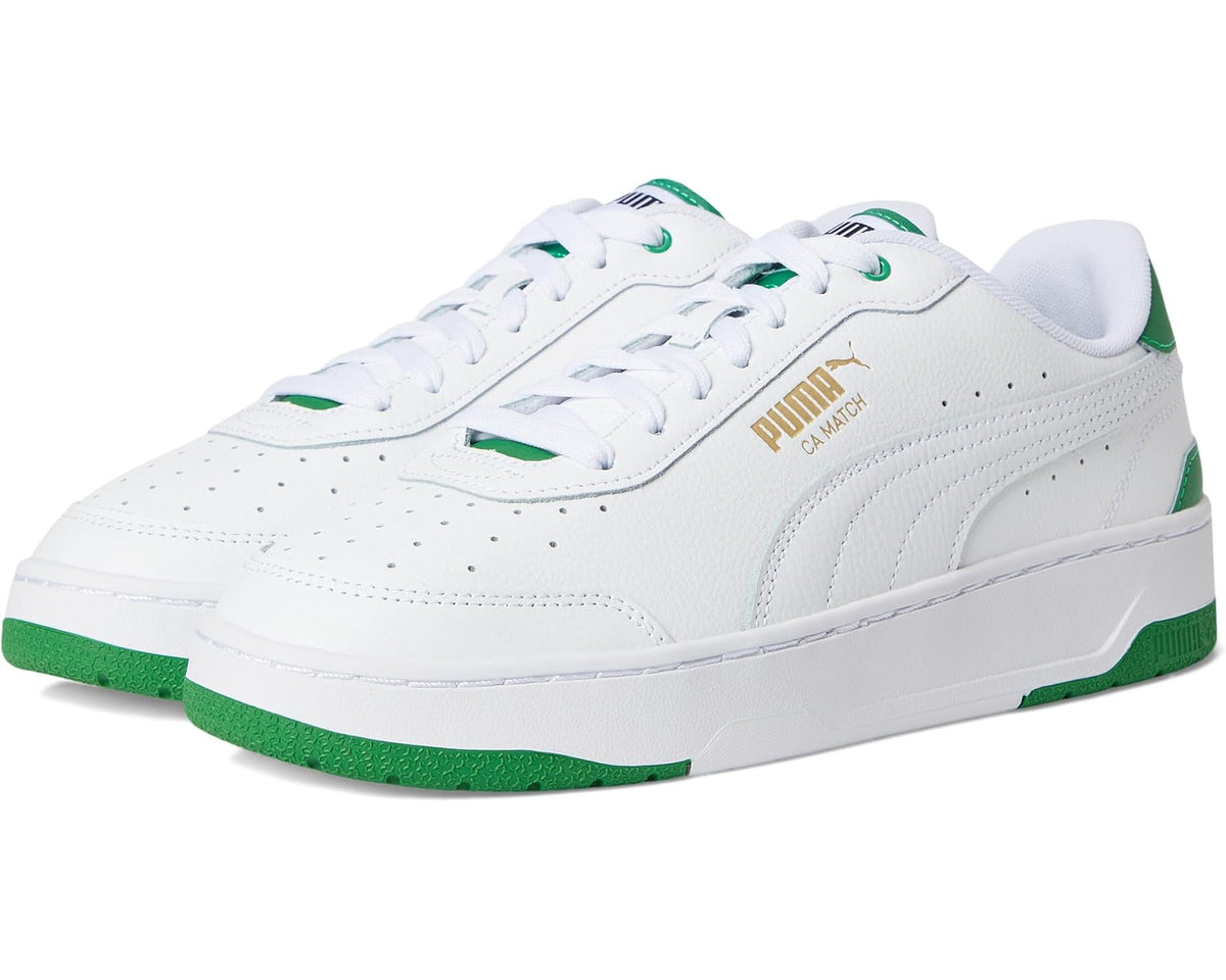 Men's PUMA CA Match Shoes White/Archive Green - Eurostride