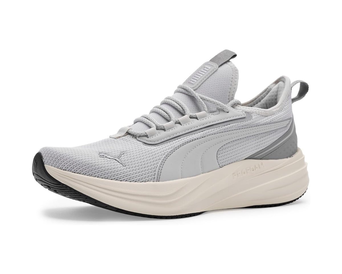 Men's PUMA Darter Pro 2 Running Shoes Feather Gray/Warm White/Gray Echo - Eurostride