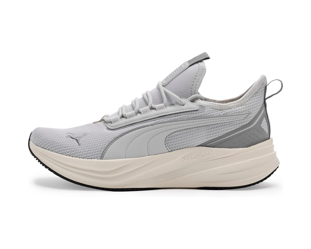 Men's PUMA Darter Pro 2 Running Shoes Feather Gray/Warm White/Gray Echo - Eurostride
