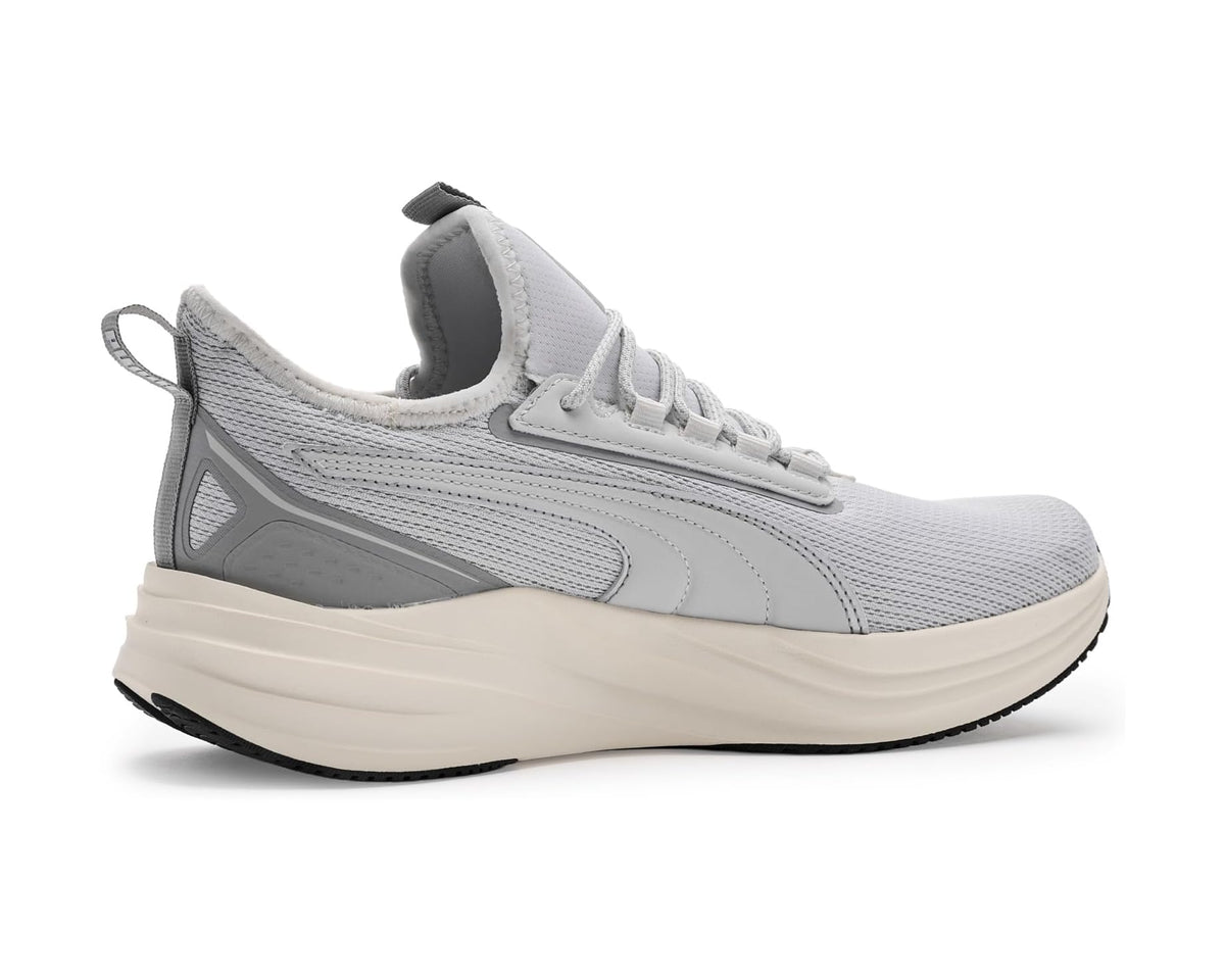 Men's PUMA Darter Pro 2 Running Shoes Feather Gray/Warm White/Gray Echo - Eurostride