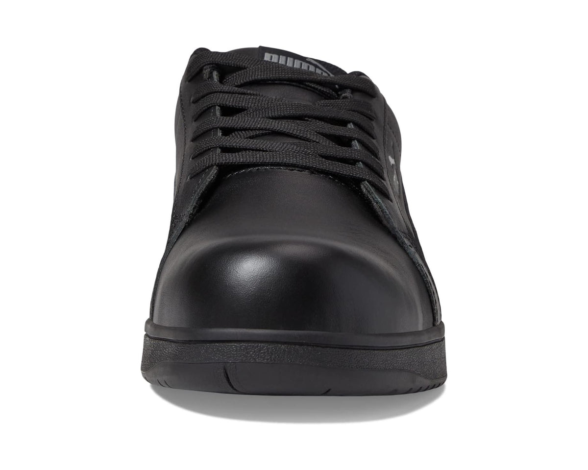 Men's PUMA Safety Iconic Leather Low ASTM SD Black/Black - Eurostride