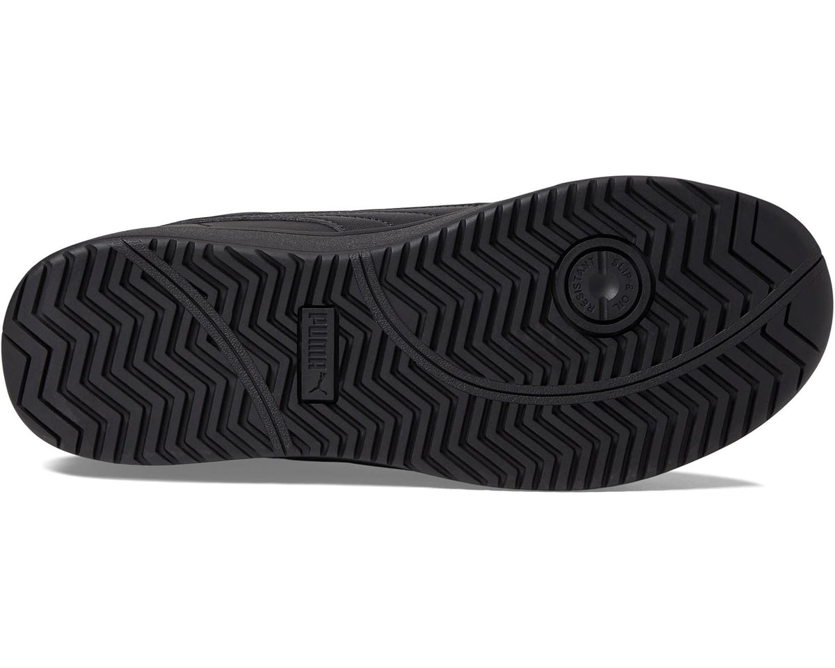 Men's PUMA Safety Iconic Leather Low ASTM SD Black/Black - Eurostride