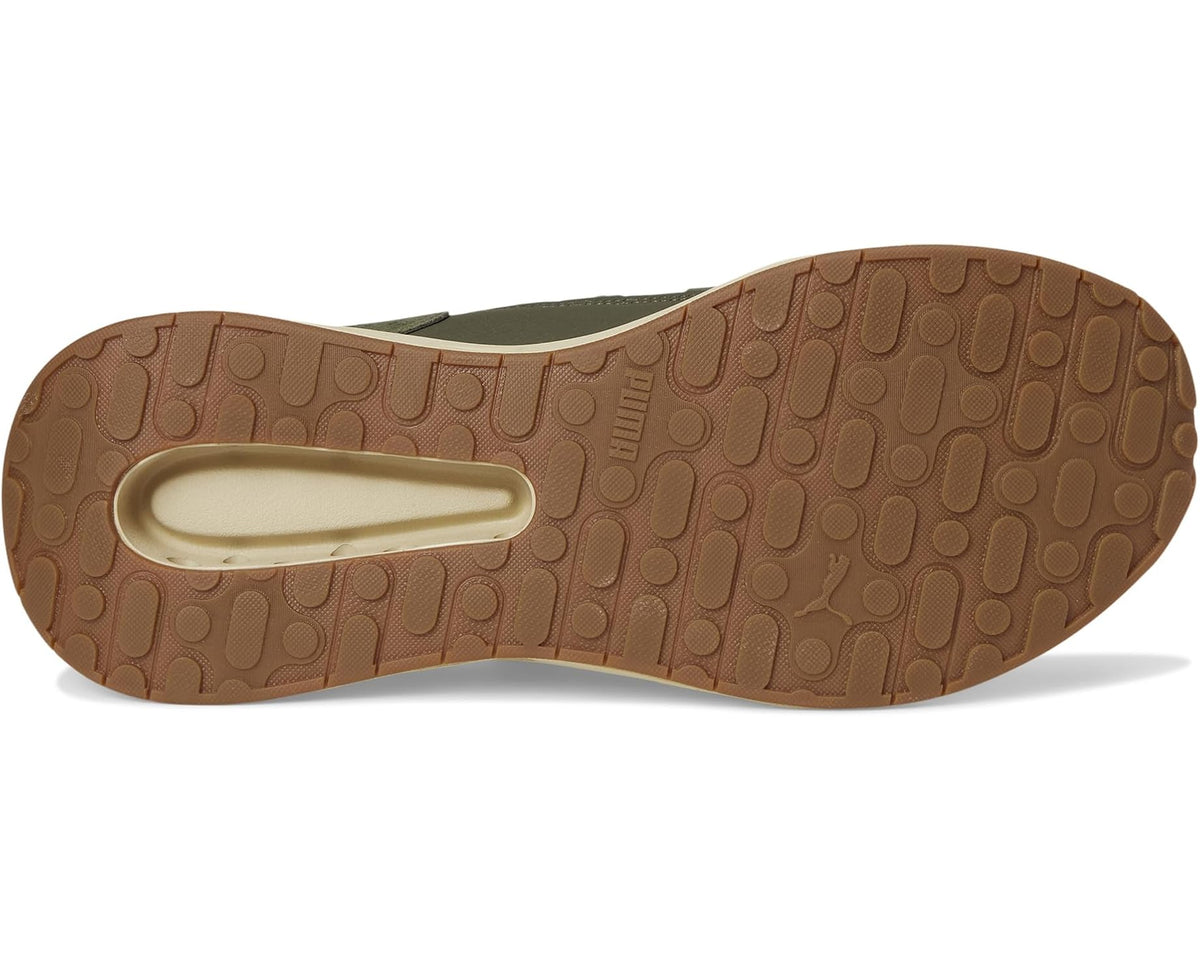 Men's PUMA Softride Frequence Shoes Dark Olive/Toasted Almond - Eurostride