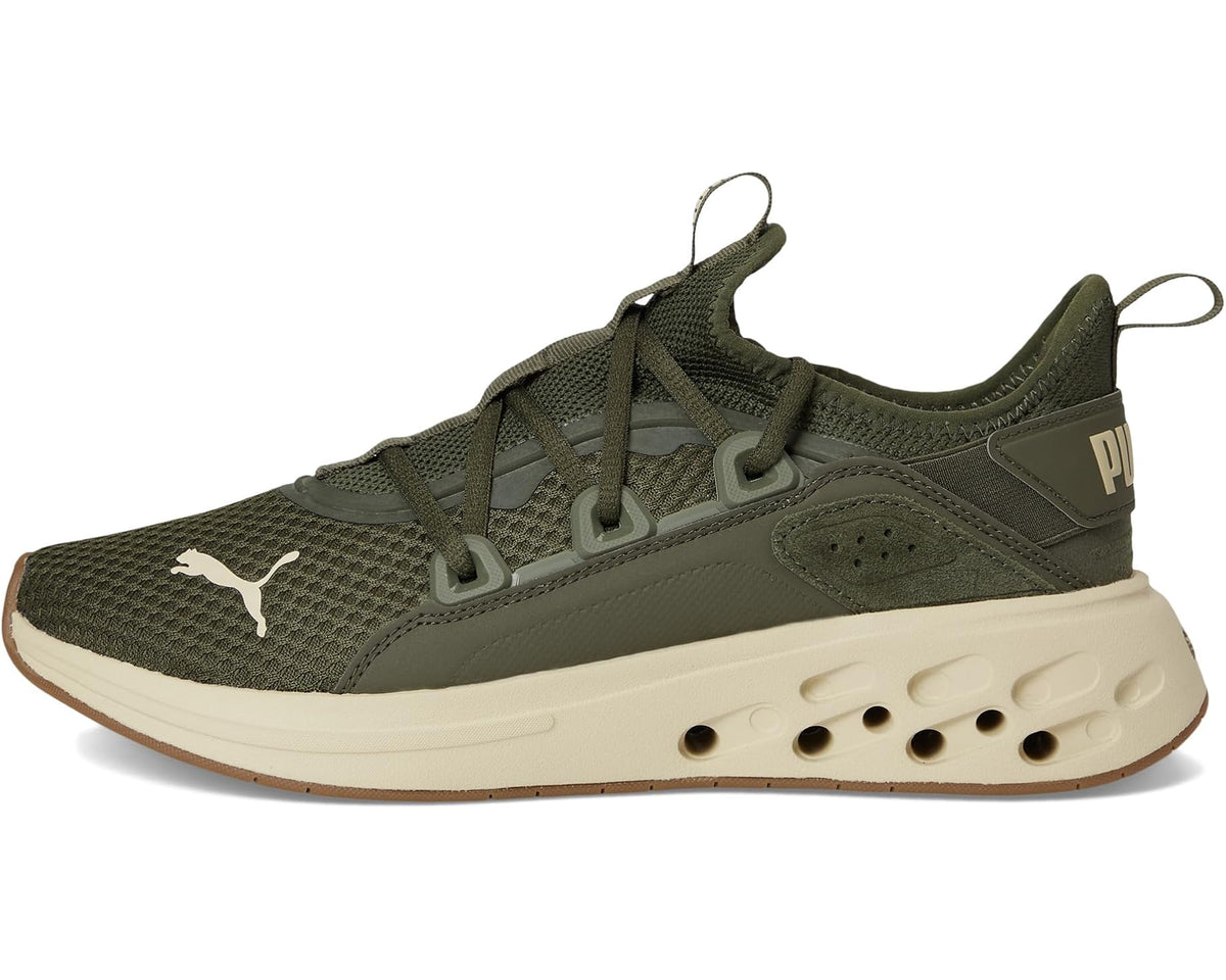 Men's PUMA Softride Frequence Shoes Dark Olive/Toasted Almond - Eurostride