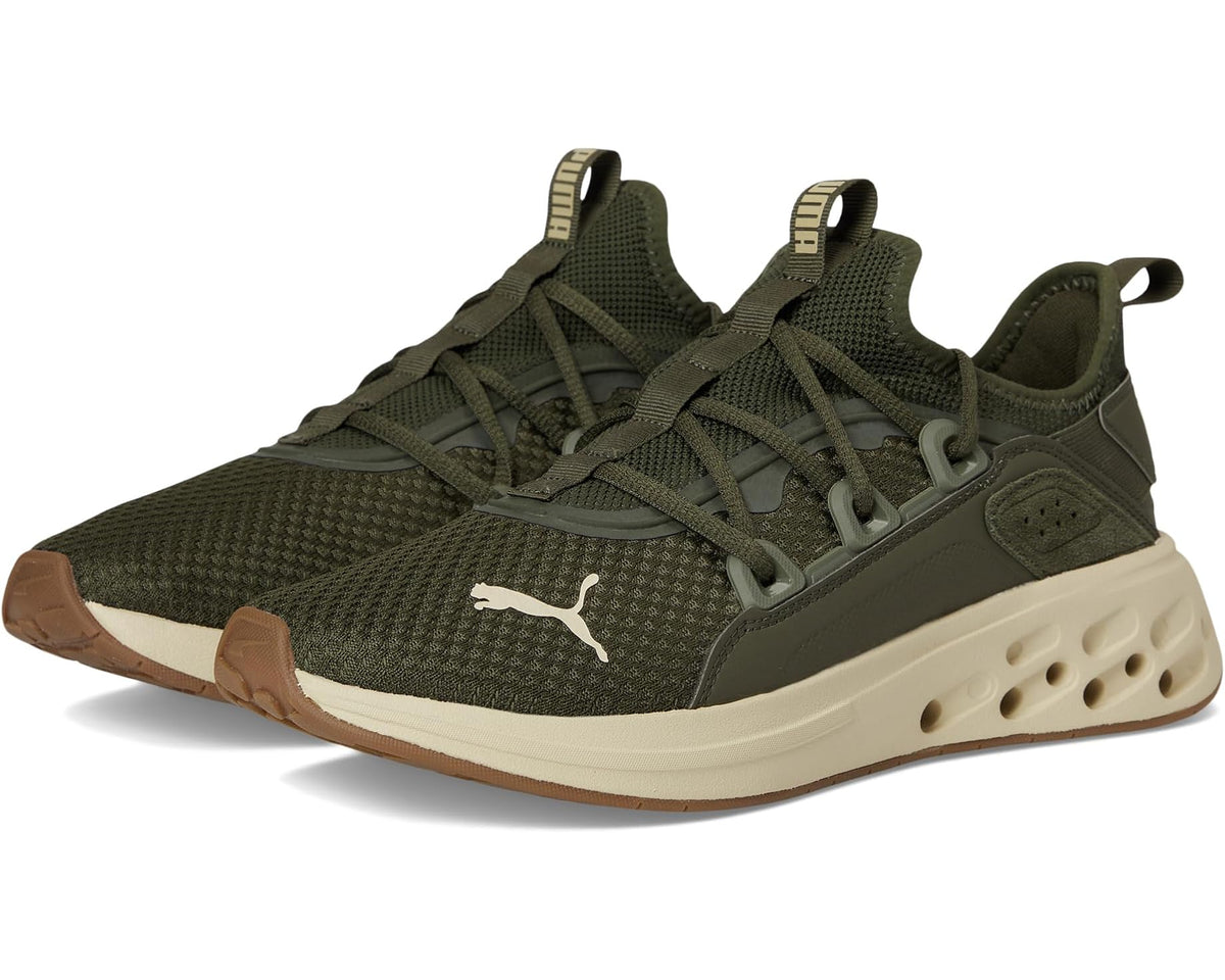Men's PUMA Softride Frequence Shoes Dark Olive/Toasted Almond - Eurostride