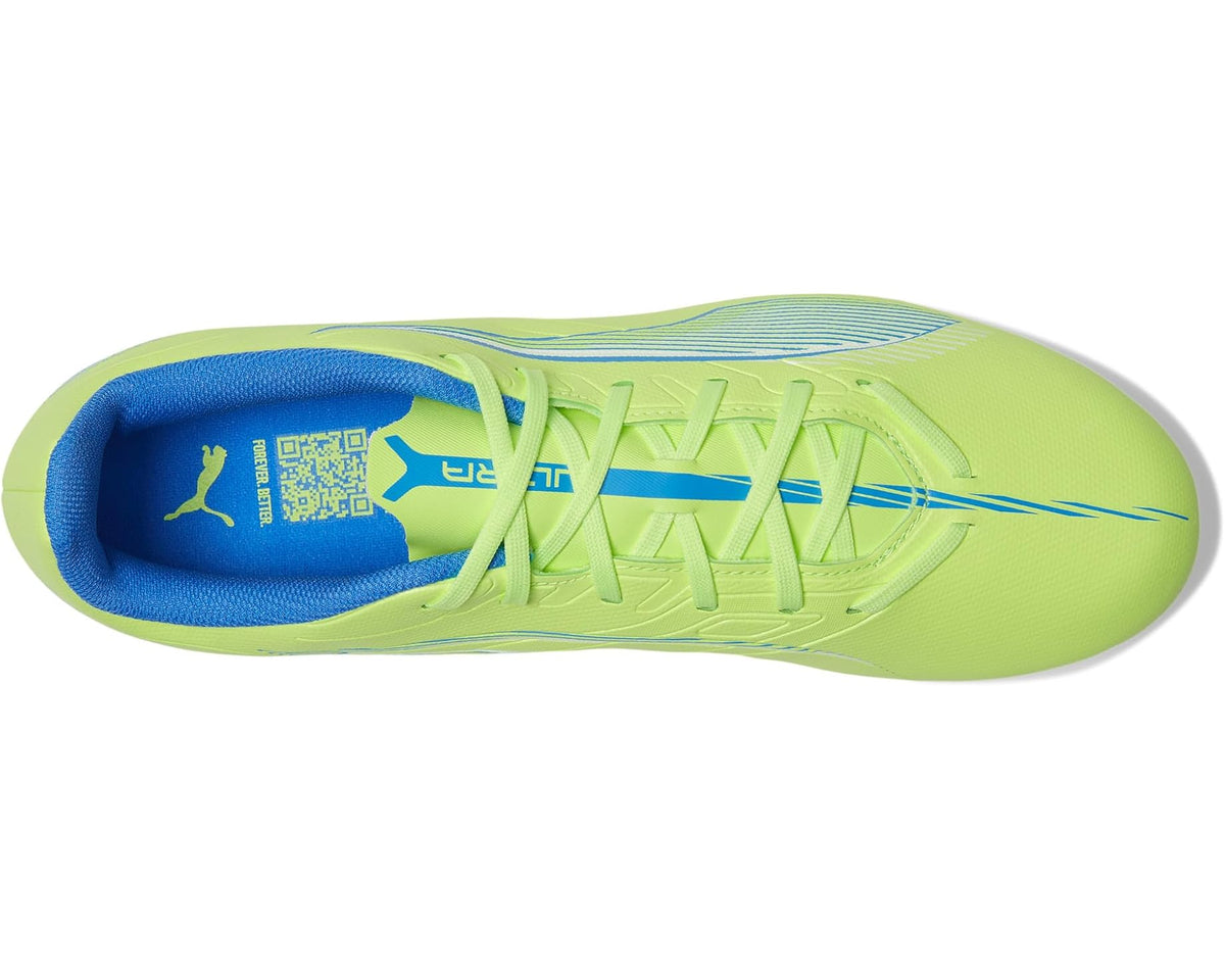Men's PUMA Ultra 5 Play Firm, Artificial Ground Soccer Cleats Fizzy Apple-Puma White-Bluemazing - Eurostride