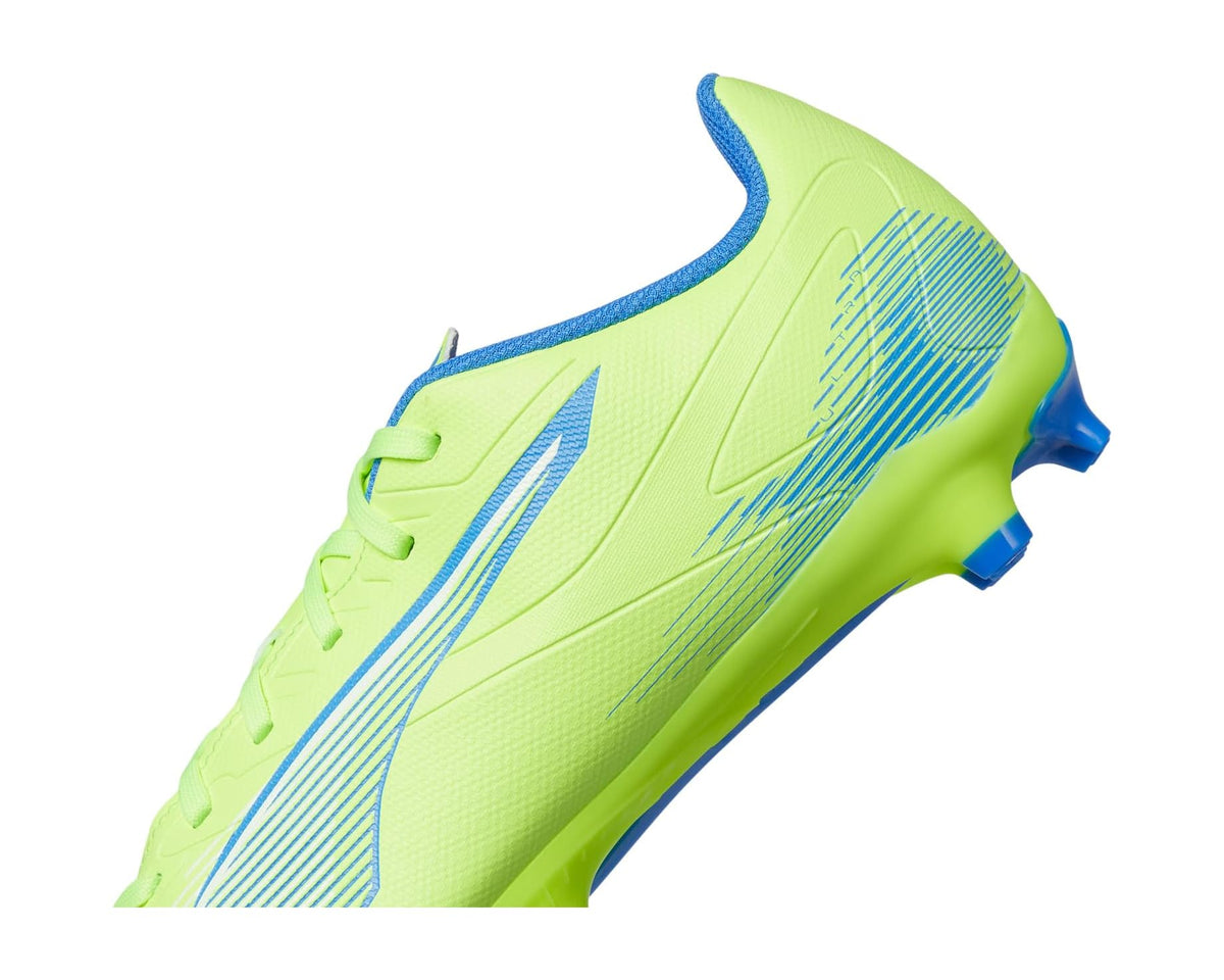 Men's PUMA Ultra 5 Play Firm, Artificial Ground Soccer Cleats Fizzy Apple-Puma White-Bluemazing - Eurostride