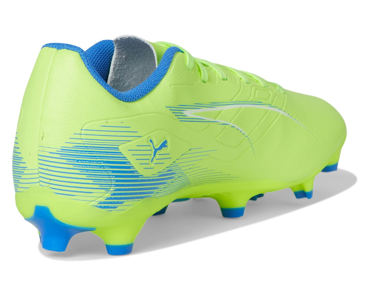 Men's PUMA Ultra 5 Play Firm, Artificial Ground Soccer Cleats Fizzy Apple-Puma White-Bluemazing - Eurostride