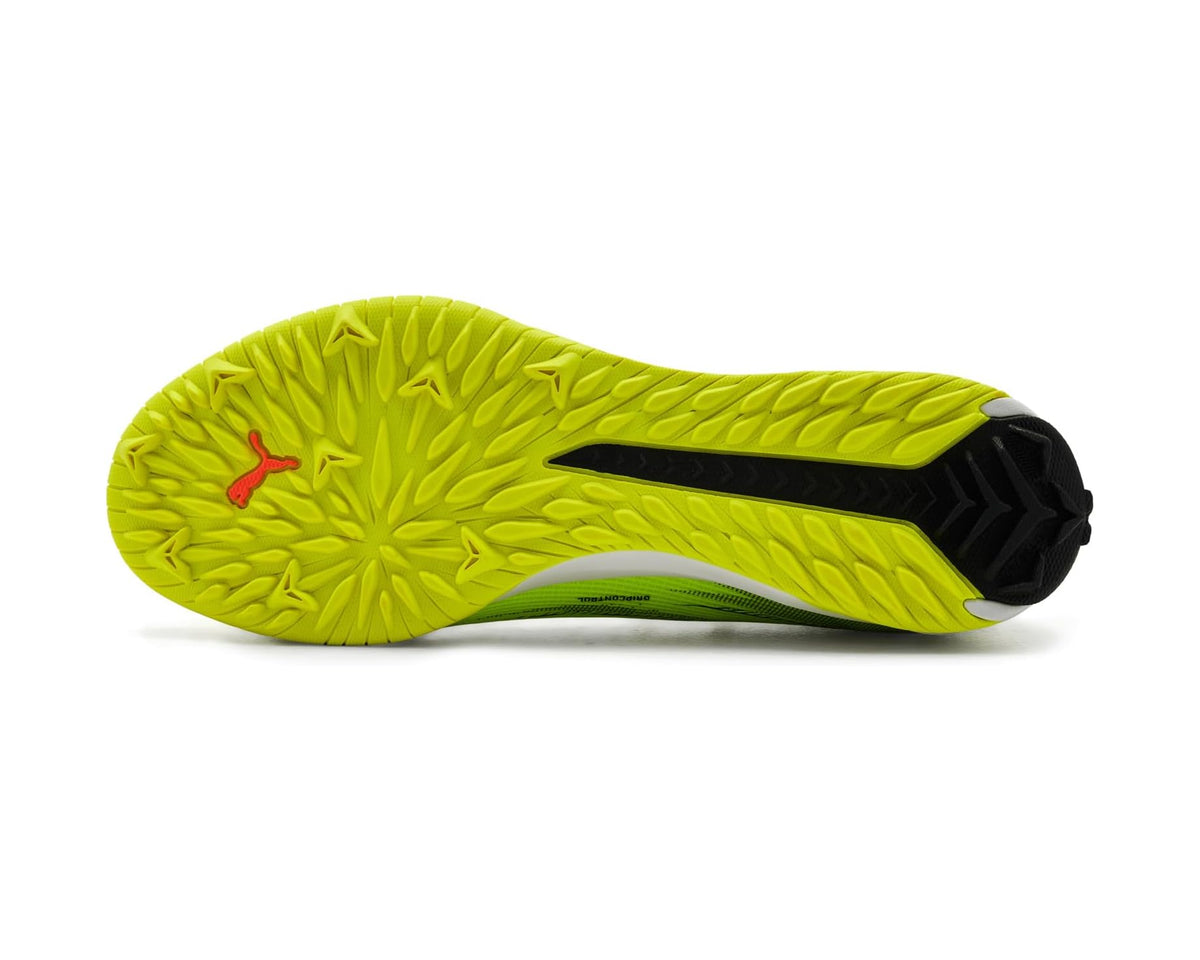 Men's PUMA Ultra 6 Match Turf Trainer Soccer Cleats Yellow Alert/Black/Glowing Red/Lime Squeeze - Eurostride