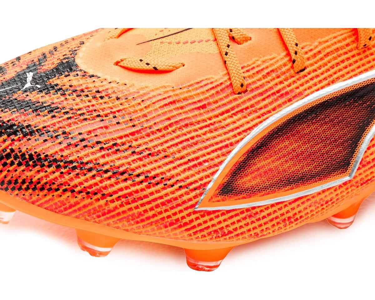 Men's PUMA Ultra 6 Pro Firm, Artificial Ground Soccer Cleats Heat Fire/Black/Glowing Red - Eurostride