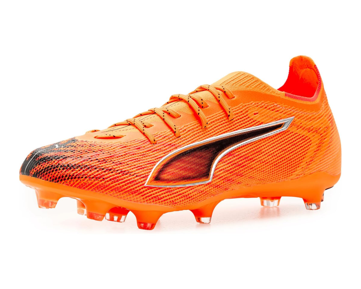 Men's PUMA Ultra 6 Pro Firm, Artificial Ground Soccer Cleats Heat Fire/Black/Glowing Red - Eurostride