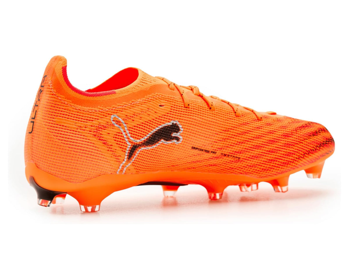Men's PUMA Ultra 6 Pro Firm, Artificial Ground Soccer Cleats Heat Fire/Black/Glowing Red - Eurostride