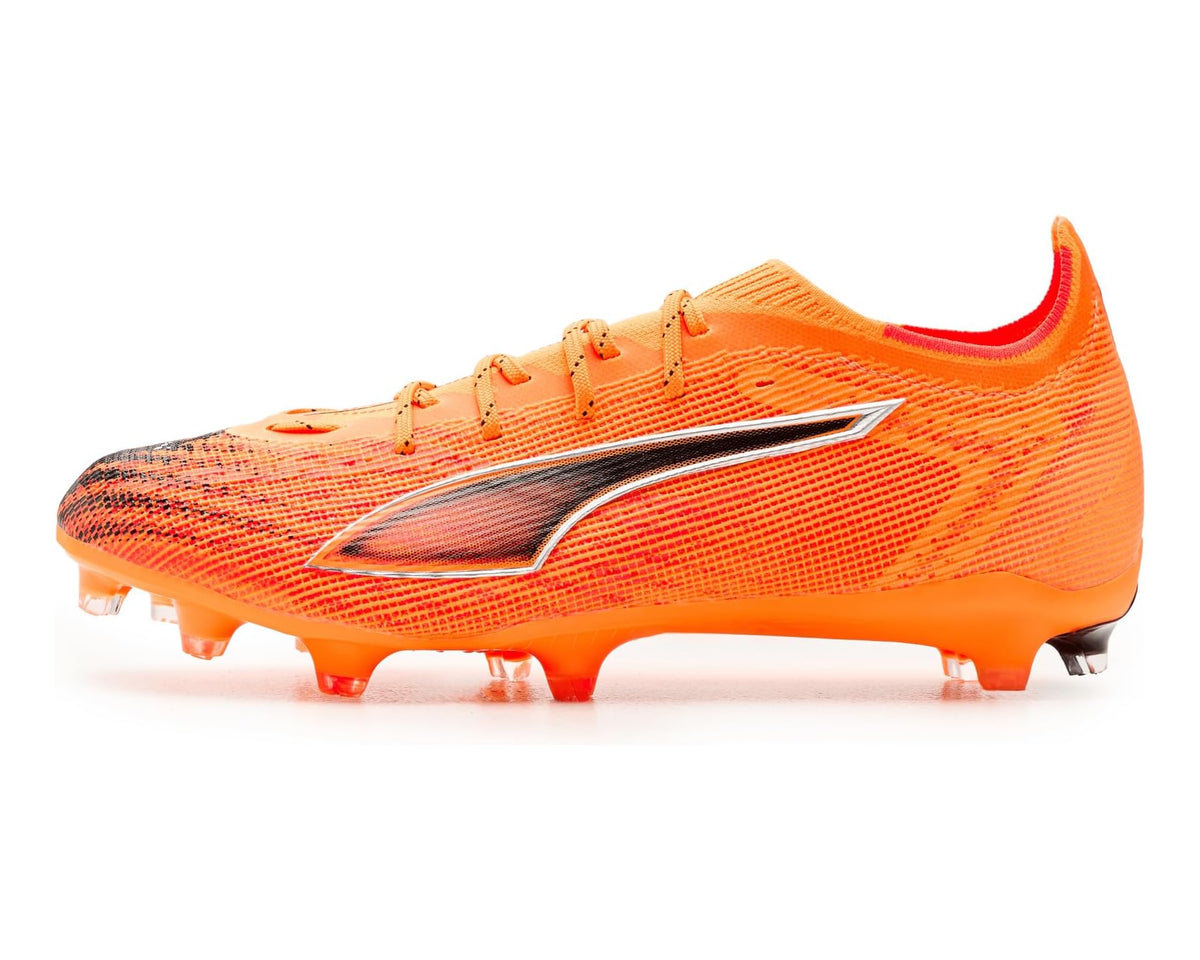 Men's PUMA Ultra 6 Pro Firm, Artificial Ground Soccer Cleats Heat Fire/Black/Glowing Red - Eurostride