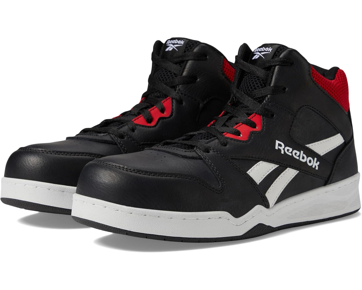 Men's Reebok Work BB4500 Work High Top Sneaker Black/Red - Eurostride